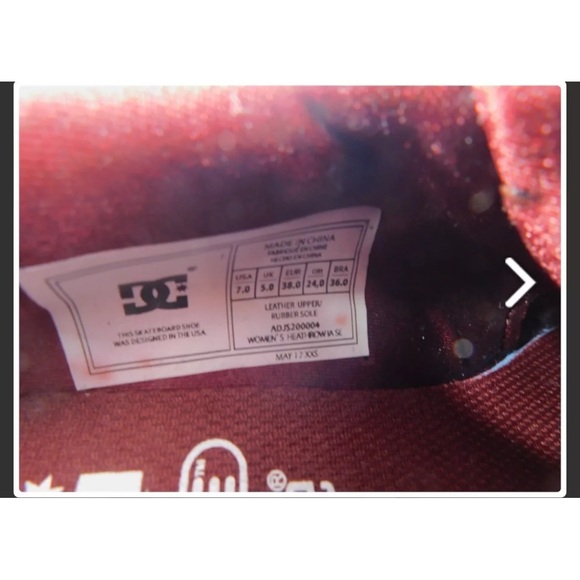 Nwb-DC HEATROW IA SE Casual Women's Skate Shoes, Size: 7 Blue - Picture 14 of 14